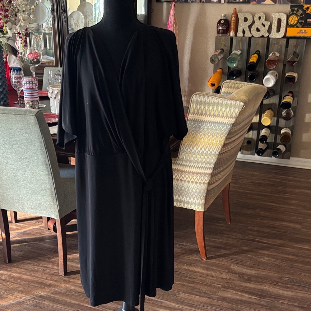 Elegant Black Wrap Dress